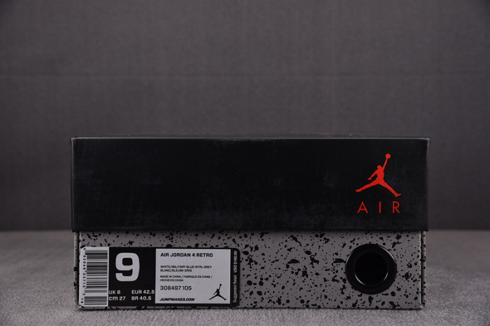 AIR JORDAN 4 RETRO MILITARY BLUE 308497-105