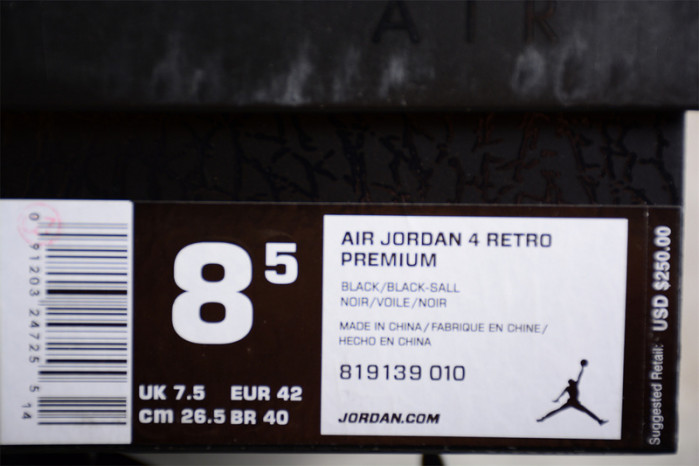 Air Jordan 4 Premium "Pony Hair" 819139-010