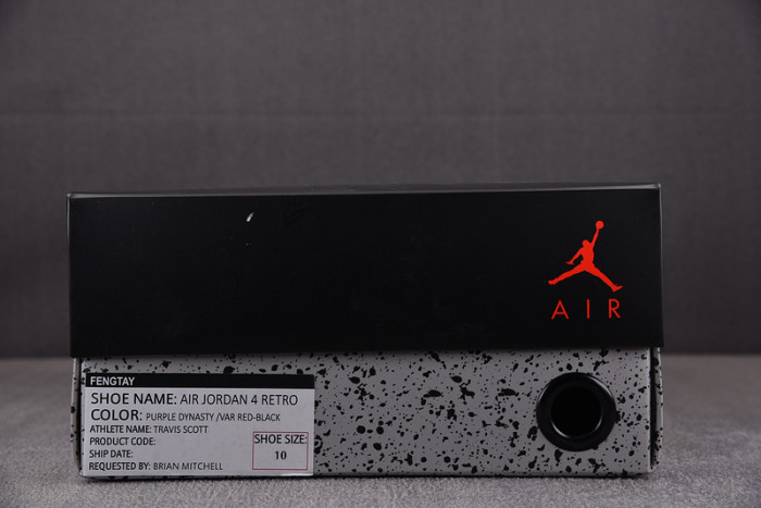 Travis Scott x Air Jordan 4 Retro Purple  AJ4-766296
