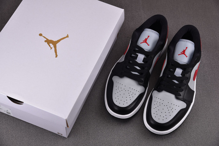 Air Jordan 1 Low Wolf Grey Gym Red (Women