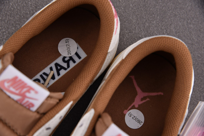 Travis Scott x Air Jordan 1 Low “Sail/Shy Pink” DM7866-106