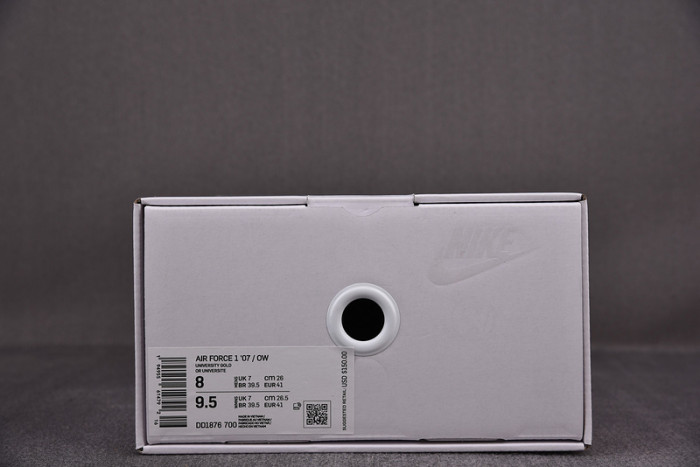 Nike Air Force 1 Low OFW ICA University Gold DD1876-700