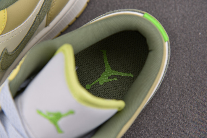 Air Jordan 1 Low Sail White Oil Green FD9906-131