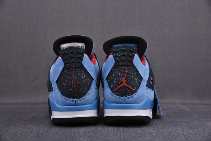 TRAVIS SCOTT X AIR JORDAN 4 “HOUSTON OILERS” UNIVERSITY BLUE 308497-406